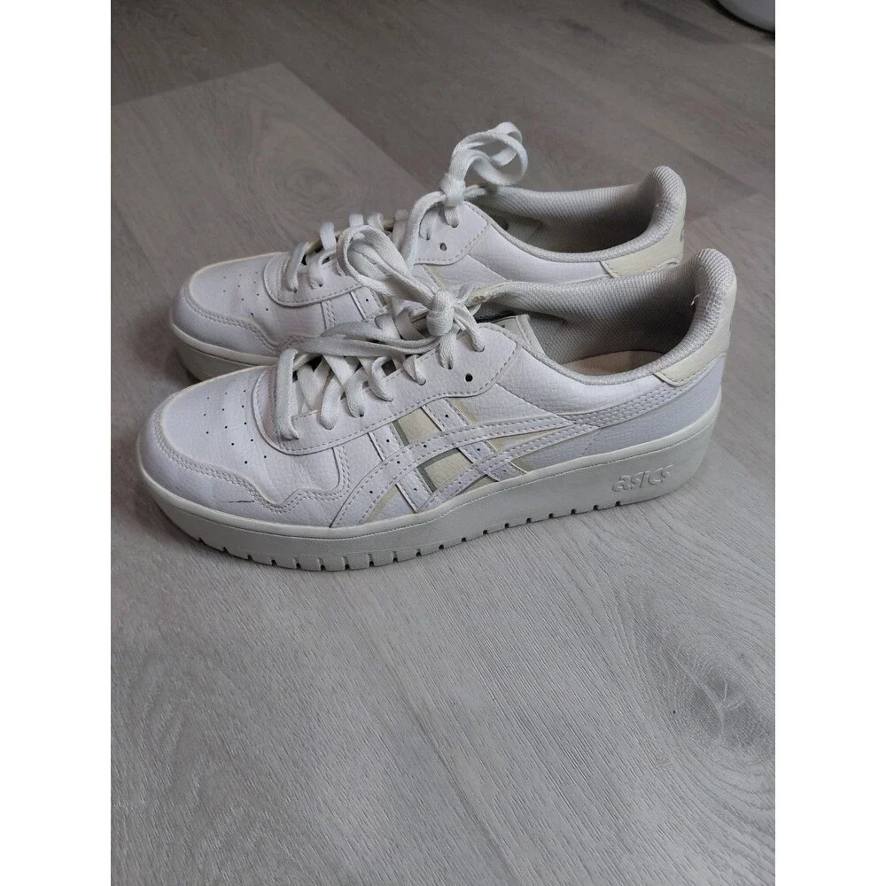 Size 11 - Asics White Leather Women's Sneakers